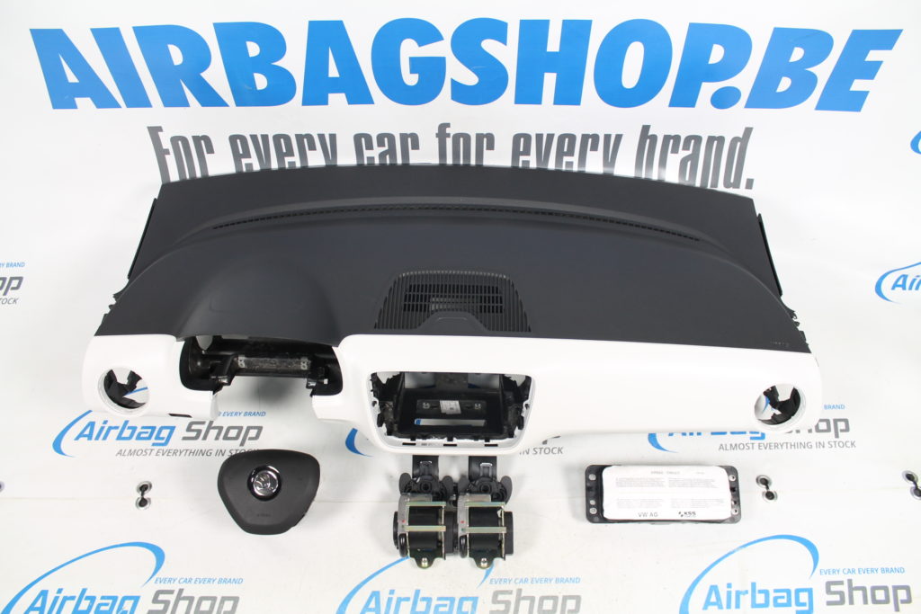 Airbag Set Dashboard Black White Skoda Citigo Airbag Shop